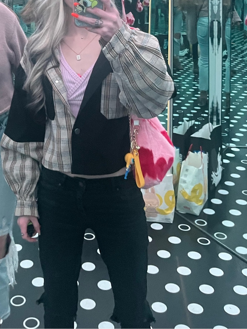 Black ripped jeans